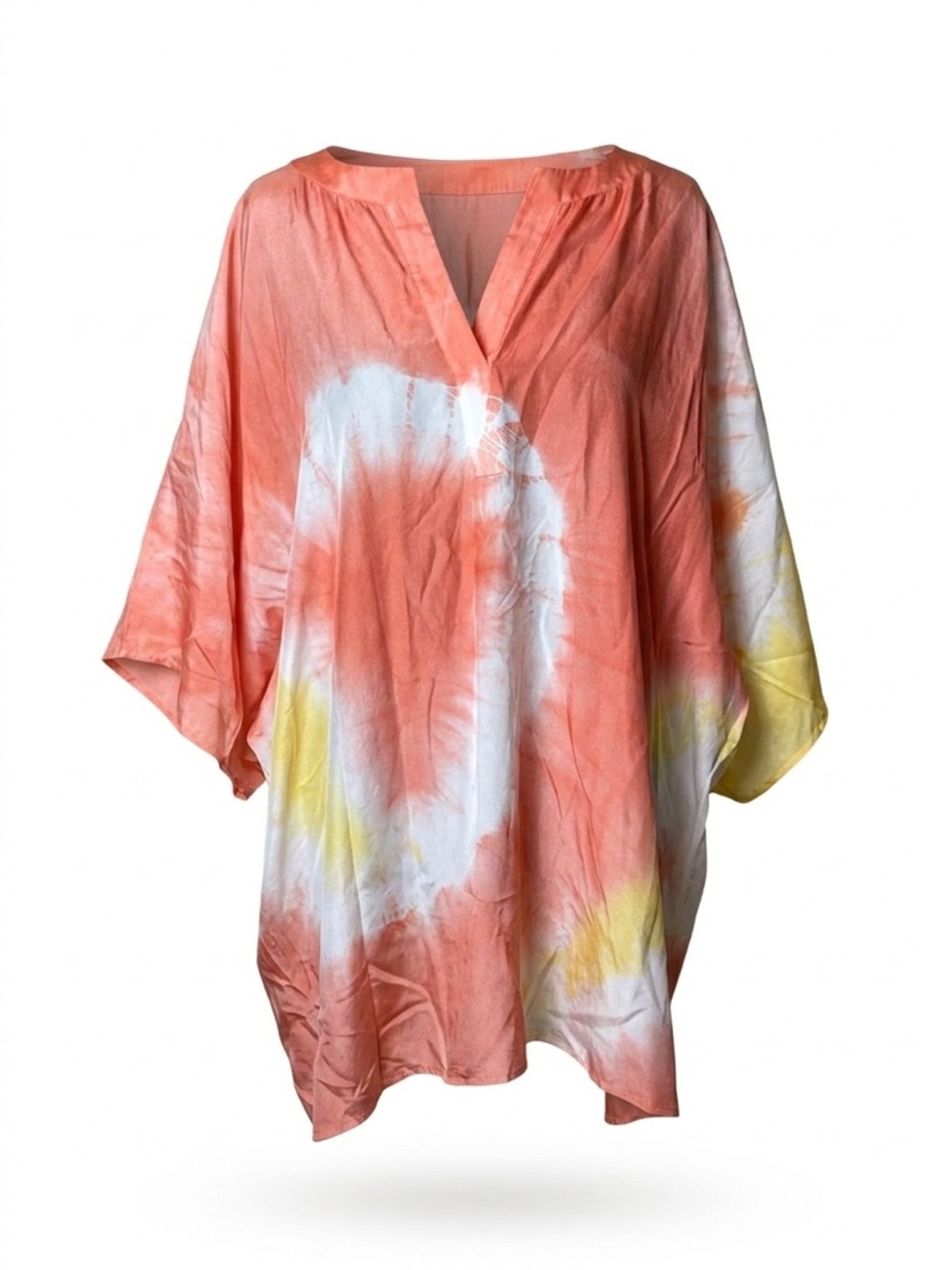 Lafayette 148 100% Silk Tunic Coastal Grandmother Euro Summer Luxe-Sz Small